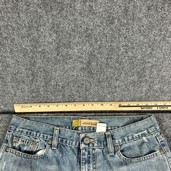 Old Navy Jeans Womens 6 Short Light Wash Distressed Boy-Cut Low Waist Denim - Picture 5 of 9